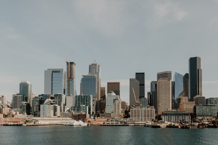 Smart city skyline